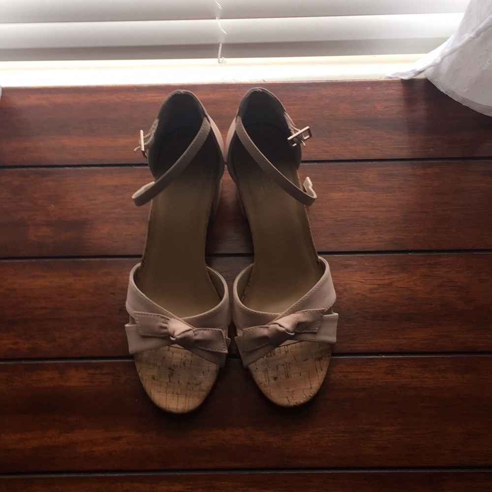 Blush Open Toe Pumps